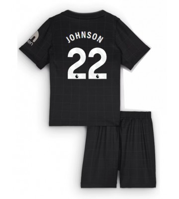 Tottenham Hotspur Brennan Johnson #22 Udebanetrøje Børn 2025-26 Kortærmet (+ Korte bukser)